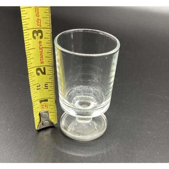 Vintage Cordial Glasses Shot Liqueur Lot 2 France Footed 3 Inch Wedding Crafts - Picture 8 of 10